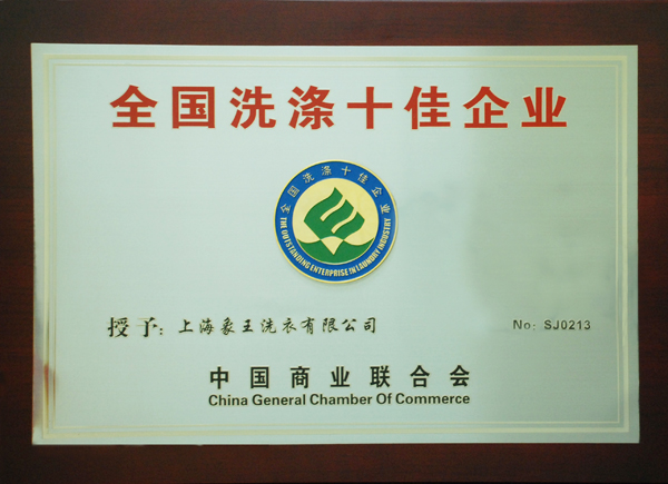 全國洗滌十佳企業